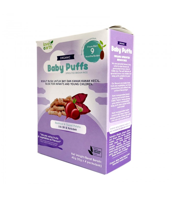 LE Organic Baby Puff - Beetroot & Sweet Potato