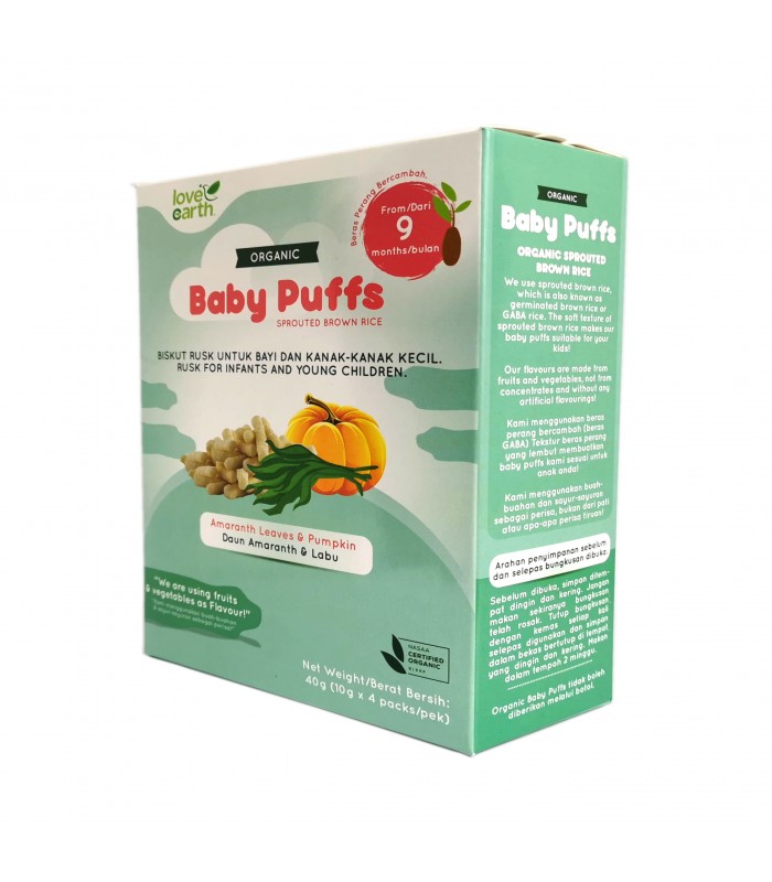 LE Organic Baby Puff - Amaranth & Pumpkin
