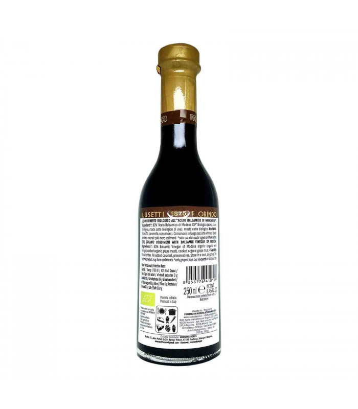 Organic Condiment With Balsamic Vinegar Of Modena