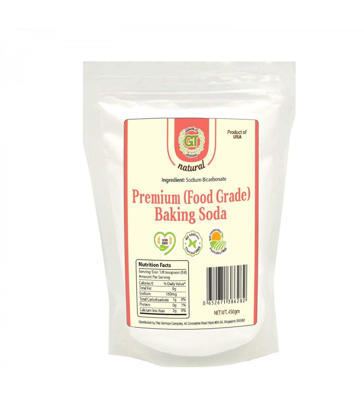 [2 x 450g] Natural Baking Soda (USA)